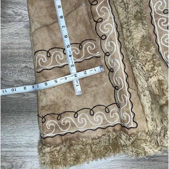 NWOT Penny Lane Shearling Hooded Leather Winter Coat Large - Picture 16 of 16